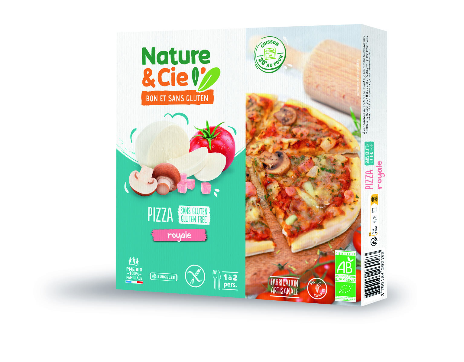 Nature & Cie Pizza royale glutenvrij & bio 270g
